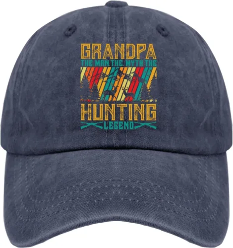 Miniatura 11 de Dad Hats GGRANDPA The MRN The Myth The Hunting Legend Gorra de béisbol, divertida gorra para hombre Pigmento gris
