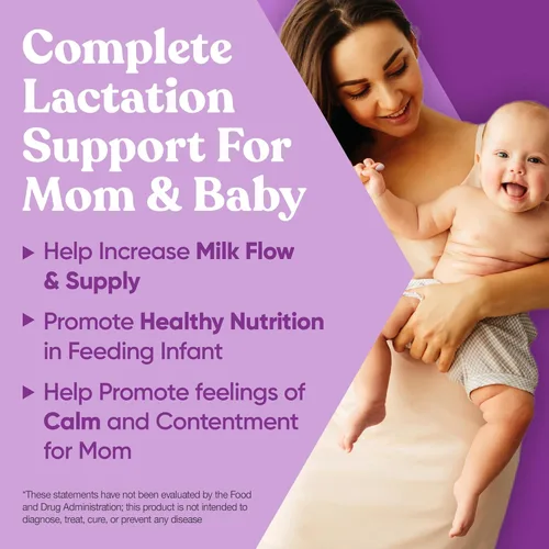 Miniatura 2 de Eu Natural Suplemento nutritivo para lactancia, apoyo posparto para un flujo y producción de leche saludables, cápsulas de fenogreco para mujeres