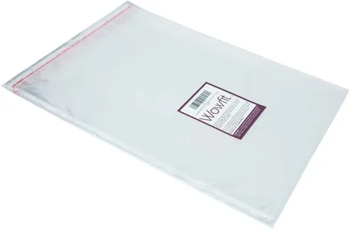 Miniatura 5 de Wowfit 100 unidades bolsas de plástico de celofán transparente de 12 x 16 pulgadas, bolsas de celofán resellables autosellantes ideales