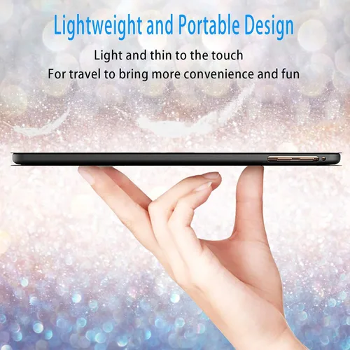 Miniatura 6 de Funda para Galaxy Tab S7 FE 5G 2021 Funda inteligente de piel sintética con soporte ajustable y funda de encendido y apagado automático para Samsung