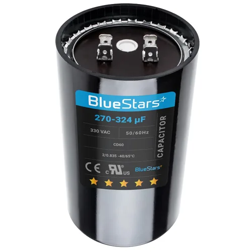 Miniatura 29 de [[Listado UL] BlueStars 108-130 uF MFD 110-125 VCA voltios ±20% 50/60 Hz CD60 Condensador de arranque redondo AC Pieza de repuesto eléctrico
