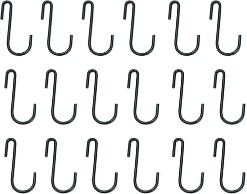 Miniatura 7 de Huji Ganchos colgantes resistentes en forma de S para utensilios de cocina, ollas, sartenes, utensilios (juego de 6 ganchos)