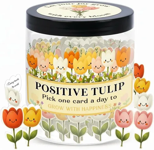 Miniatura 20 de Tarro de Manzanas Positivo con 60 Tarjetas de Afirmación Diaria, Regalo de Apoyo Emocional de Manzanas, Tarjetas de Manzanas, Regalos Divertidos