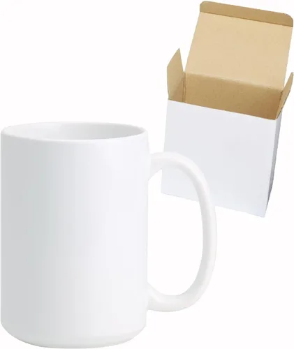 Miniatura 7 de Taza de café de cerámica de 15 onzas en caja de regalo blanca, 12 colores surtidos, caja de 12
