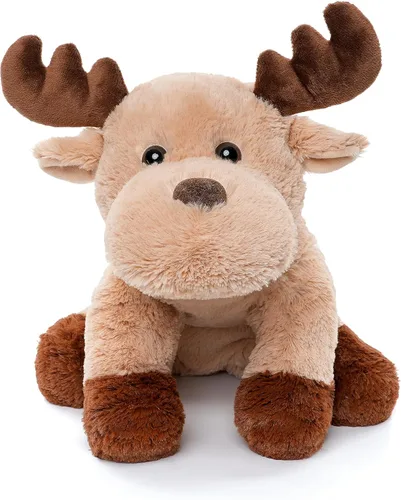 WEIGEDU Adorable caribou - Peluche de reno y alce peludo, juguete de peluche para niños, bebés, niños, decoración de cumpleaños, hora de dormir, 13