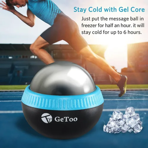 Miniatura 3 de Cryosphere - Bola de masaje en frío – Bola de masaje de hielo de 2.8 pulgadas para tejido profundo, terapia de frío de 6 horas, bola rodante Anillo