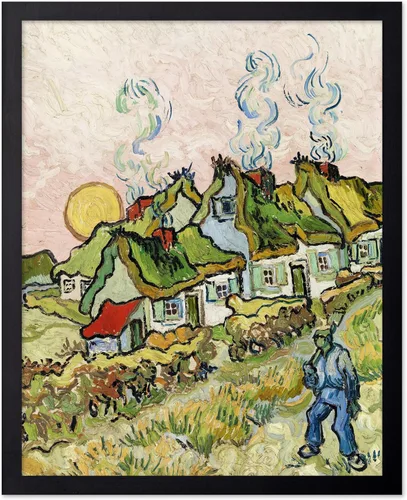 Miniatura 83 de Poster Master Póster clásico de Van Gogh, impresión impresionista vintage, regalo para artista, pintor, autorretrato, sombrero de paja, dibujo