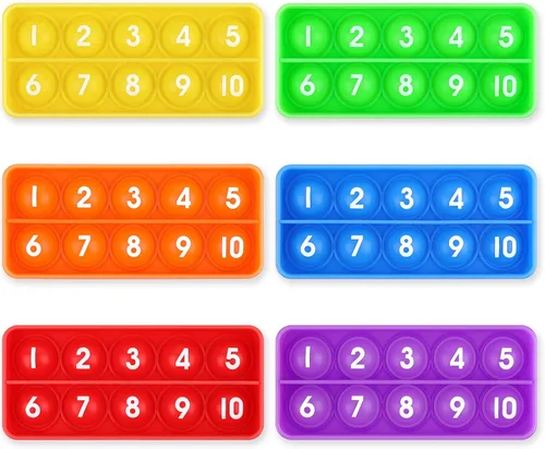 Aizweb Juguetes de conteo de diez marcos, manipulador matemático para primaria, juegos de matemáticas de números, juguete educativo Montessori para