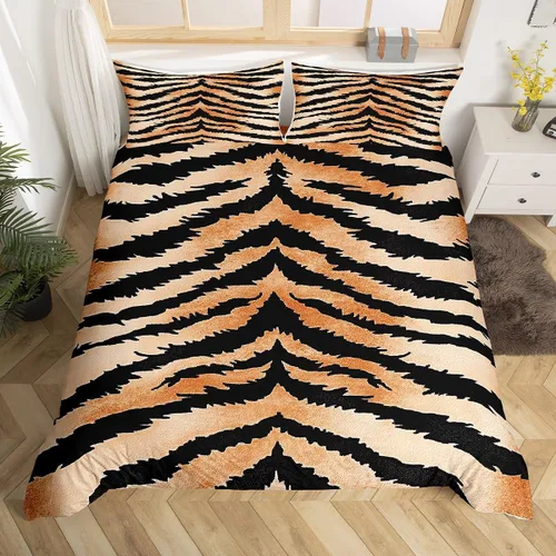 Miniatura 9 de Erosebridal Juego de ropa de cama para niños, juego de funda de edredón de sirena tamaño individual, funda de edredón femenina de escamas de peces