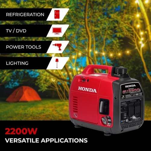 Miniatura 3 de Honda EU2200ITAN Generador inversor portátil súper silencioso de 2200 vatios y 120 voltios con CO-Minder