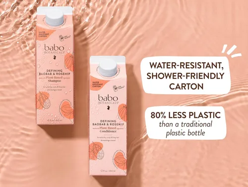 Miniatura 3 de Babo Botanicals Defining Baobab & Rosehip Shampoo + Bundle with Conditioner – For extra dry, curly hair – Smooth & Define – Passion Fruit Ferment