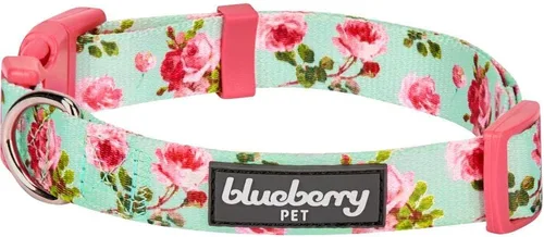 Miniatura 11 de Blueberry Pet Collar de perro de teñido anudado lila, tamaño pequeño ajustable, cuello de 12 a 16 pulgadas, collar impreso para mascotas para perros