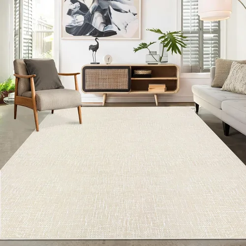 Miniatura 53 de RUGSREAL - Tapete pequeño de 2x3 con base de goma, resistente a las manchas, moderno, color liso, contemporáneo lavable, para la entrada, sala