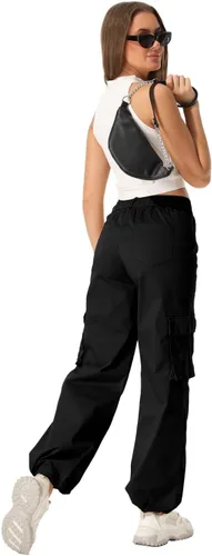 Miniatura 4 de Pantalones cargo para mujer, de secado rápido, informales, militares, militares, camuflaje, combate, trabajo, pantalones casuales con bolsillos