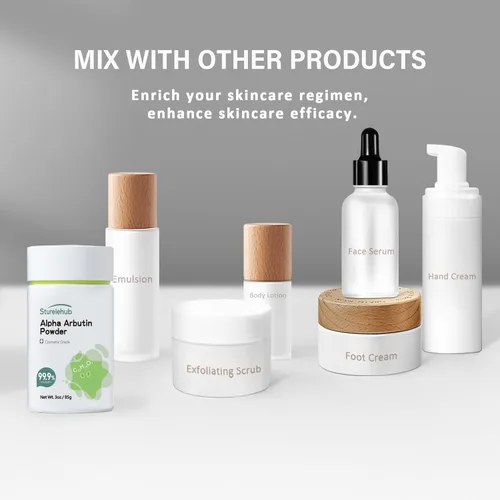 Miniatura 6 de Polvo de alfa arbutina, 3 onzas / 3.00 oz, pureza del 99.9%, grado cosmético, polvo de alfa arbutina para cosméticos caseros