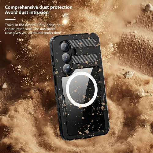 Miniatura 4 de Hllhunkhe Funda para Samsung Galaxy S26, [protector de pantalla integrado] [IP68 impermeable a prueba de polvo] [compatible con MagSafe] Cubierta