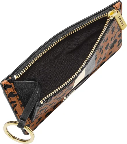 Miniatura 6 de Fossil Cartera Logan de piel para tarjetas para mujer cartera con llavero