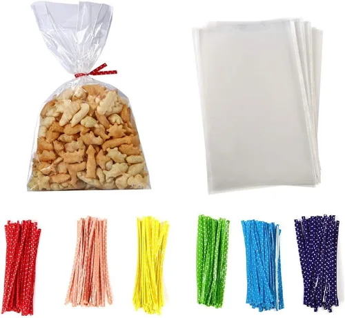 Miniatura 2 de 100 piezas de bolsas de celofán planas transparentes de 10 x 6 pulgadas, buenas para panadería, galletas, dulces, postres (por Brandon) 1.4 mil.