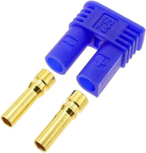 Miniatura 5 de 10Sets EC2 Conector de batería Adaptador RC chapado en oro 2.0MM 2MM Banana Plug Bullet Conector para RC Lipo Batería