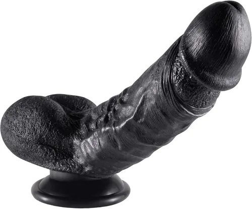 Consolador realista de silicona, pene realista con potentes ventosas para jugar con manos libres, estimulación del punto G de la vagina del