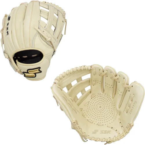 Miniatura 9 de SSK Z5 Craftsman Guante de béisbol para infield – 11.25” - 11.5” - 11.75” - 12” – Lanzamiento con mano derecha y izquierda Rojo/Verde Kelly/Blanco