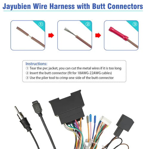 Miniatura 8 de Kit de arnés de cableado de radio de 44 pines de reemplazo para Chevrolet Malibu Trax Cruze Aveo Orlando, conector estéreo ISO de 16 pines