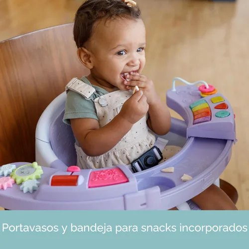 Miniatura 4 de Infantino Asiento y elevador de descubrimiento 3 en 1, con música y luces, asiento elevador para niños pequeños para mesa de comedor o silla