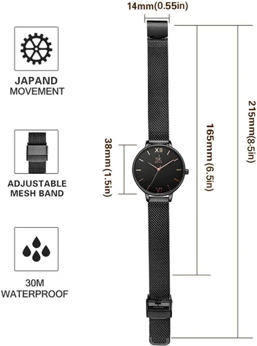 Miniatura 5 de Simplicity - Reloj creativo para mujer, de piel auténtica, elegante, para mujer