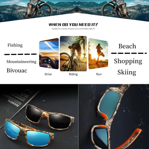 Miniatura 8 de Gafas de sol deportivas para ciclismo, conducción, pesca, béisbol, correr, para hombres y mujeres, lentes UV400