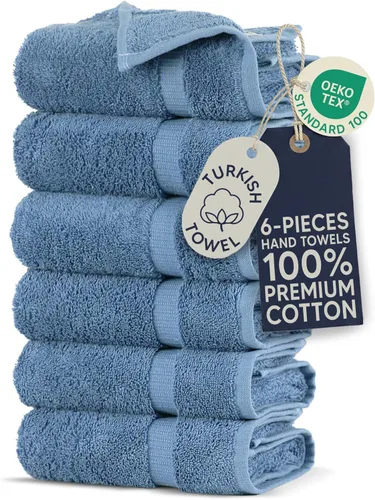 Miniatura 24 de Towel Bazaar Toallas Turcas de Algodón Premium Súper Suaves y Absorbentes (Juego de 2 Toallas de Baño Grandes, Blanco)