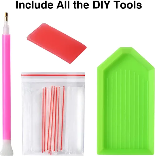 Miniatura 3 de KTHOFCY Kits de pintura de diamantes DIY 5D para adultos y niños, paisaje del mundo (Las Vegas), bordado de taladro completo, punto de cruz