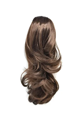 Miniatura 29 de Natural Mujeres Onduladas Chic Garra Pinza Pinza Cola de Caballo Coqueto Capa Extensión de Pelo 14" Rizado Fibra de Alta Temperatura Extensión de 1#