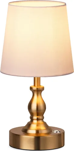 Miniatura 10 de PARTPHONER Mini lámpara de mesa LED inalámbrica, lámpara recargable de 5200 mAh, brillo de 3 niveles, lámpara de escritorio regulable táctil, luz