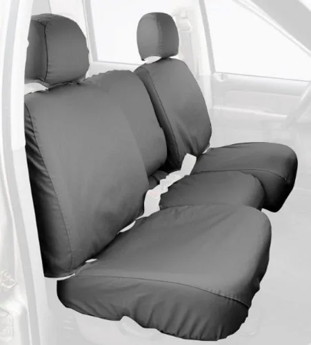 Miniatura 22 de Covercraft Fundas de asiento de asiento trasero de ajuste personalizado, tela de polialgodón, color negro carbón Negro (Charcoal Black)