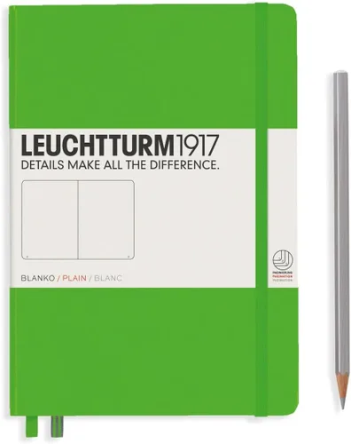 Miniatura 9 de LEUCHTTURM1917 - Cuaderno de tapa dura mediano A5 con 251 páginas numeradas para escritura y diario (verde menta, con puntos)