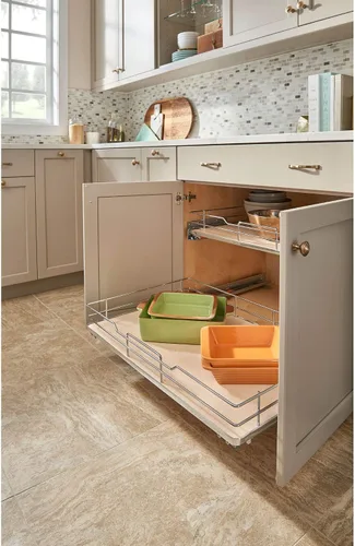 Miniatura 6 de Rev-A-Shelf Estante organizador extraíble de superficie sólida con cierre suave