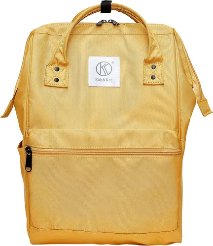 Miniatura 13 de Kah&Kee - Mochila de viaje de poliéster con función antirrobo, para laptop, para mujeres y hombres, Negro S