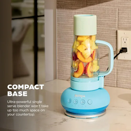 Miniatura 8 de Ninja Blendboss™ Licuadora personal para batidos y bebidas congeladas Vaso de viaje de 26 onzas con tapa a prueba de fugas, boquilla para beber