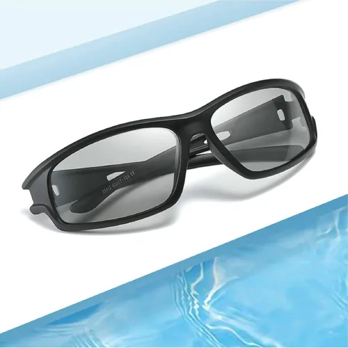 Miniatura 8 de Gafas de sol fotocrómicas progresivas de lectura multienfoque para hombres envuelven con estilo deportivo de transición
