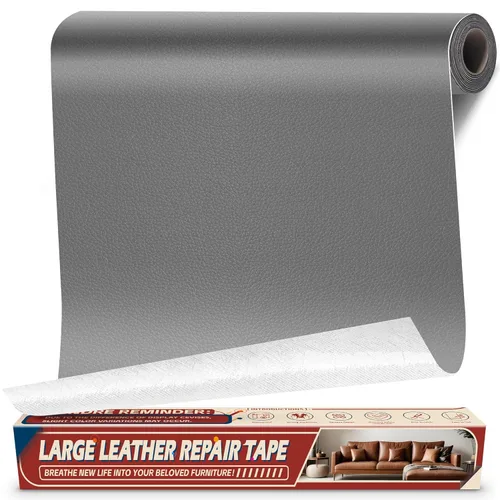 Miniatura 12 de Cahomo - Cinta de parches autoadhesivos para reparación de cuero para sofás - 8x11 pulgadas, kit de reparación de vinilo y cuero para muebles, Café