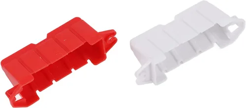 Miniatura 7 de Dilwe Barrera de pista de carreras a control remoto, 120 piezas de plástico universal RC coche DIY pista de carreras barrera carretera control