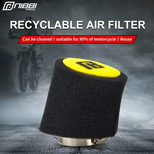Miniatura 3 de Filtro de aire de espuma NIBBI, filtro de aire de alto rendimiento de 35 mm universal para motocicleta, limpiador de entrada para go kart, motoneta
