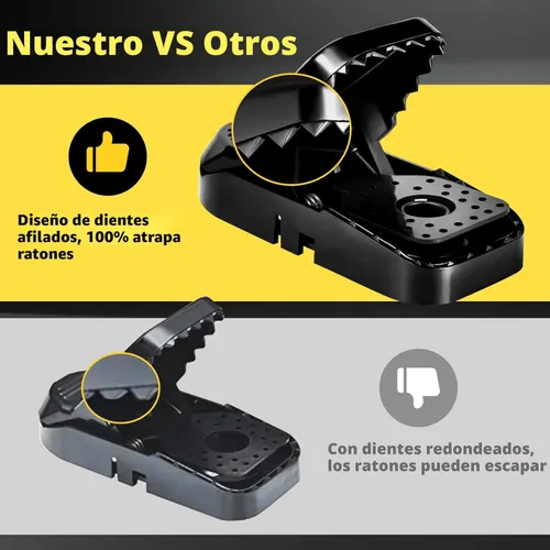 Miniatura 3 de VRXVR - Paquete de 12 trampas para ratones, uso en interiores y exteriores, trampas para ratones pequeñas para el hogar, trampas para ratones
