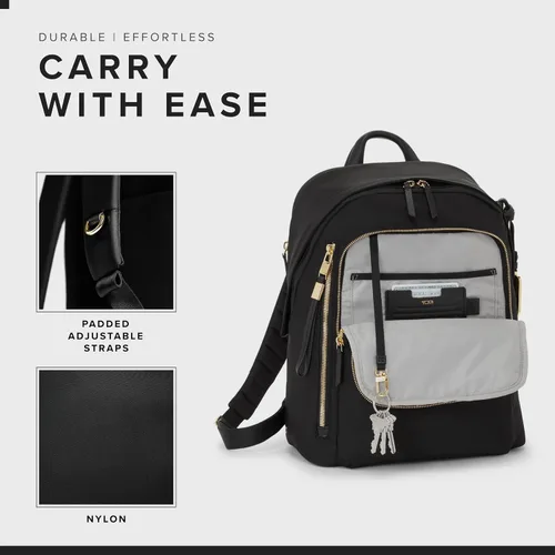 Miniatura 5 de Mochila casual para mujer TUMI, Negro/Dorado, Tamaño único