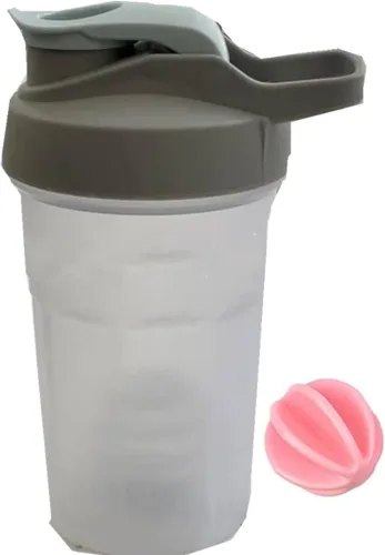 Miniatura 10 de Cekaso Batidora de botellas para batir y antes del trabajo, la mejor taza agitadora (sin BPA) con tapa de bucle clásico y bola batidora, botella