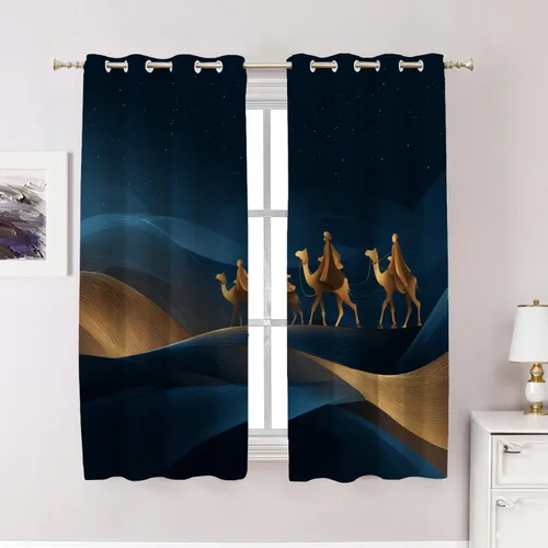 Miniatura 67 de Cortinas de cocina de hojas de arce otoñales para ventanas, hojas verdes y rojas sobre cenefas opacas negras, tratamientos de ventana de poliéster