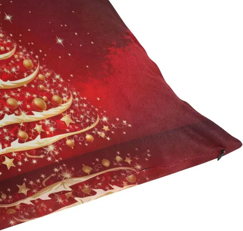 Miniatura 7 de Kigai Funda de cojín cuadrada decorativa para árbol de Navidad de 16 x 16 pulgadas, para sofá, dormitorio, hogar