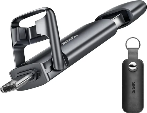 Miniatura 8 de SSK 1TB USB Drive, SSD externo rápido de 550MB/s de doble unidad 2 en 1 tipo C+ A USB3.2 Gen2 unidad SSD de estado sólido en formato lápiz