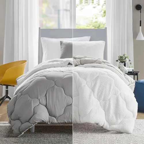 Miniatura 37 de Comfort Spaces Vixie Juego de Edredón Reversible - Cubierta Acolchada Geométrica Casual de Moda, Ropa de Cama Acogedora Alternativa de Plumón