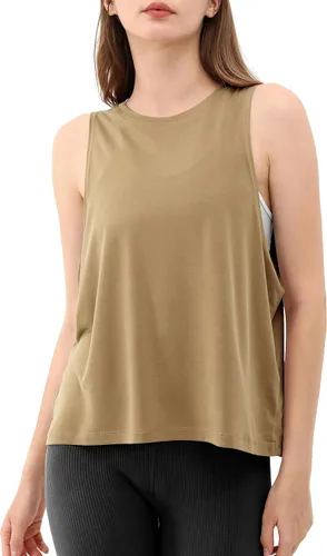 Miniatura 2 de ODODOS Paquete de 3 camisetas sin mangas sueltas para mujer, camisetas sin mangas para gimnasio, atletismo, entrenamiento, camisetas de yoga